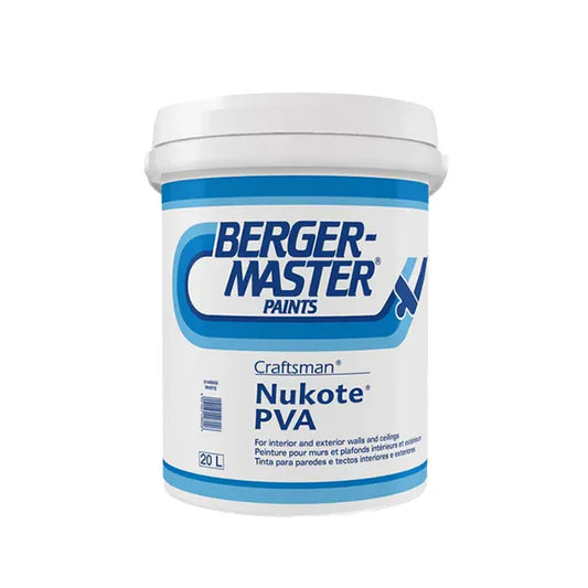 Paint Wall PVA Bergermaster Dulux PVA 20L Nukote White