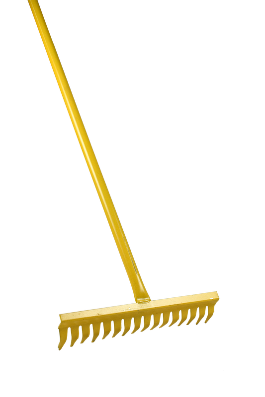 Rake Steel 16t Heavy Duty Yellow