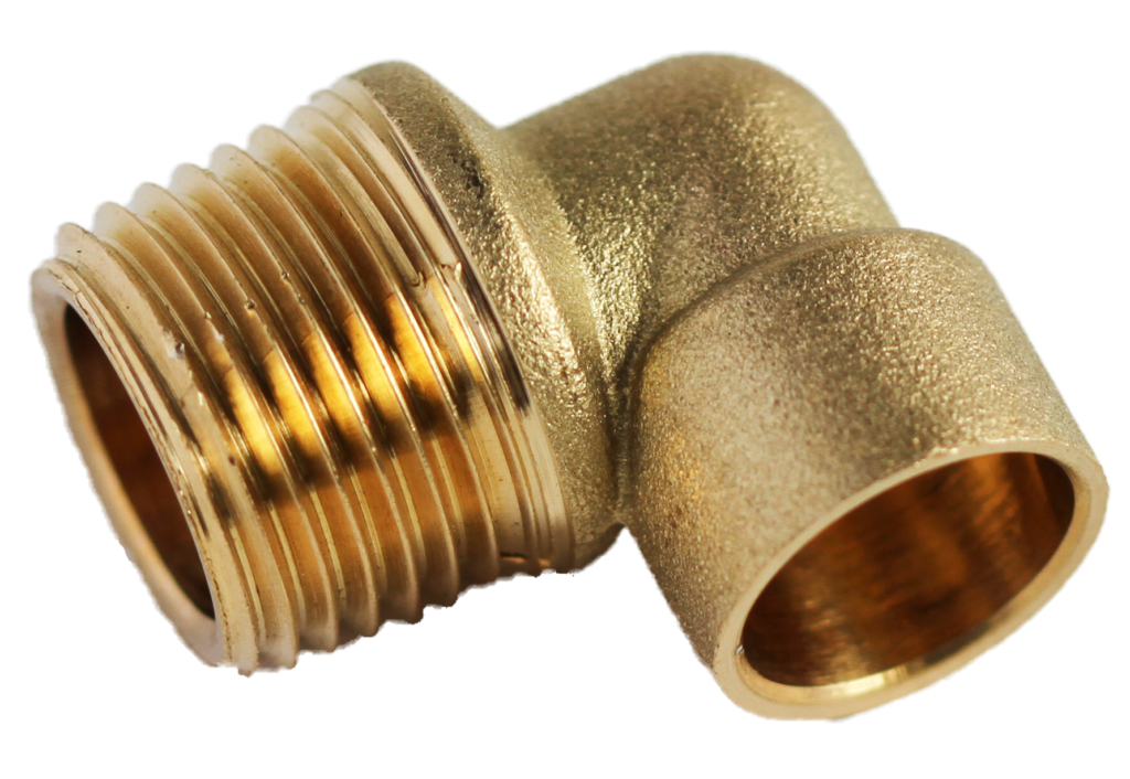 Fitting Comp Brass Delcop 22Mm X 3/4" Mi Elbow