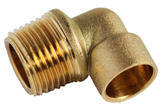 Fitting Comp Brass Delcop 22Mm X 3/4" Mi Elbow