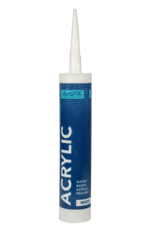 Sealant Silicone 260ml White Acrylic Dura-Fix