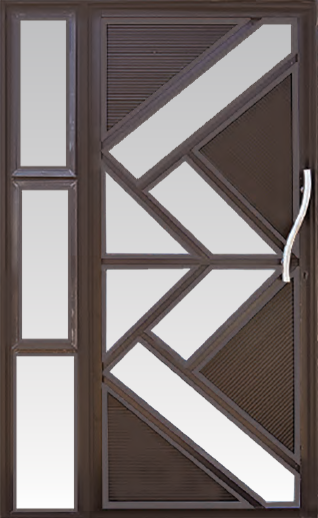 Door Alu With Sidelight 300mm