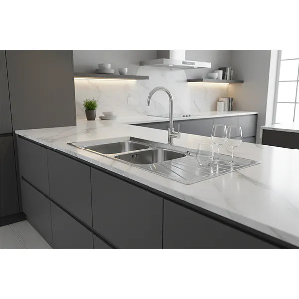 Sink Drop-In Ss Double 1200*500*140mm