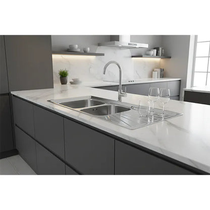 Sink Drop-In Ss Double 1200*500*140mm