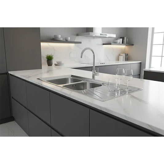 Sink Drop-In Ss Double 1200*500*140mm