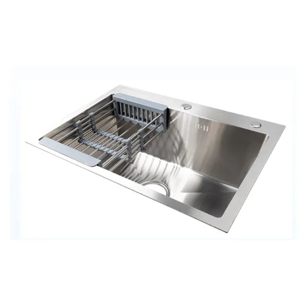 Sink Drop-In Ss Single With Basket 600*450*220mm