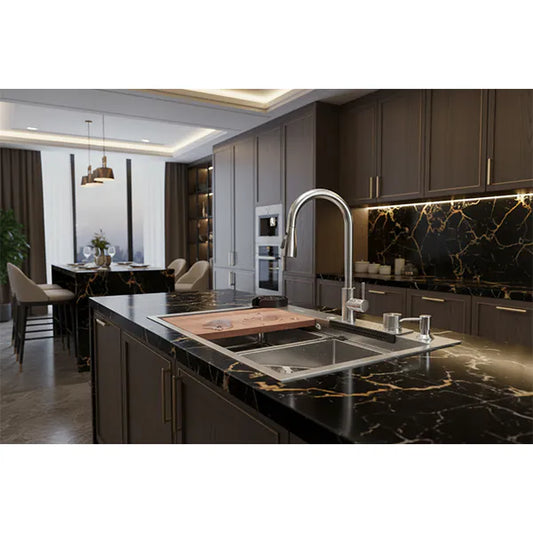 Sink Drop-In Ss Waterfall Set 750*460*230mm