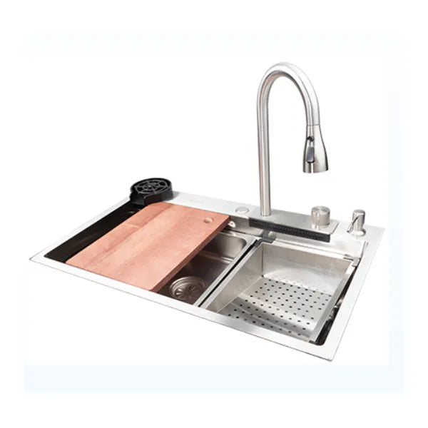 Sink Drop-In Ss Waterfall Set 750*460*230mm