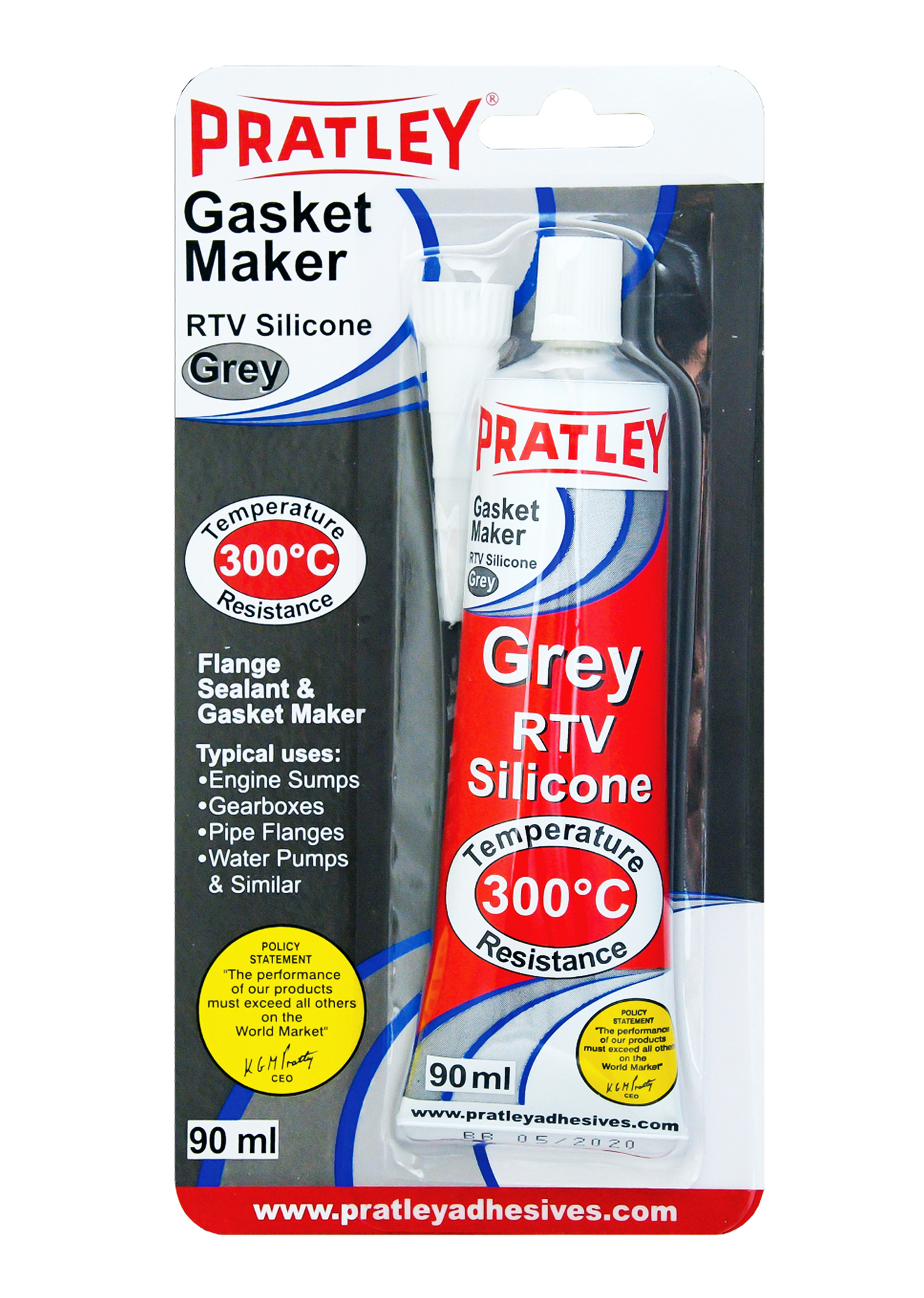 Silicone Pratley Grey RTV 90g Gasket Maker