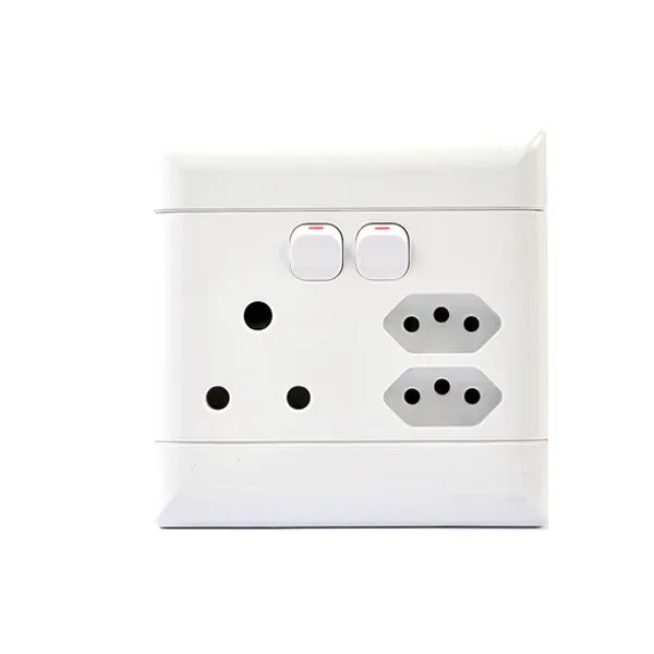 Socket Wall NEU Switch Single + 2 Euro 100*100