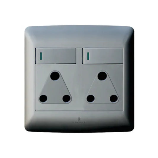 SOCKET WALL HT DOUBLE (4x4) SILVER