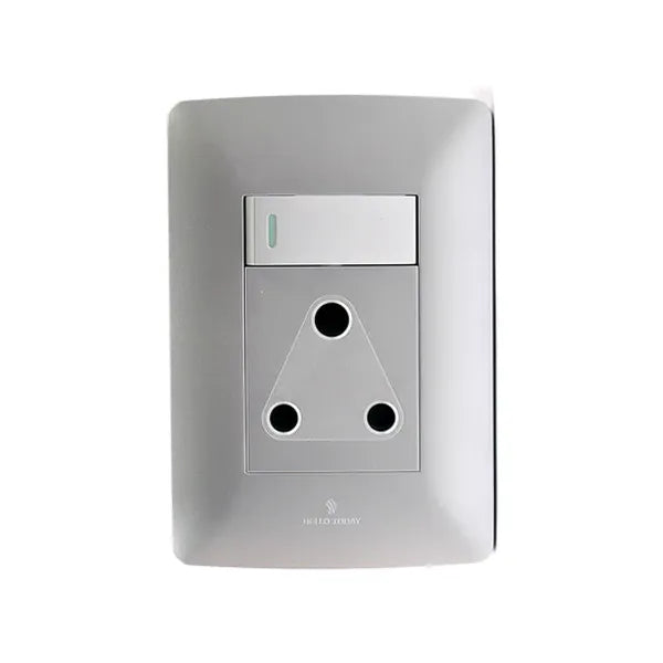 SOCKET WALL HT SINGLE (2x4) SILVER