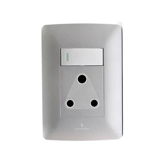 SOCKET WALL HT SINGLE (2x4) SILVER