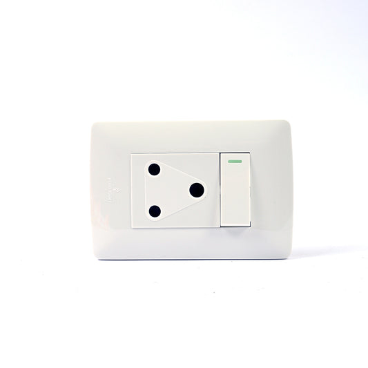 SOCKET WALL HT SINGLE (2X4) WHITE