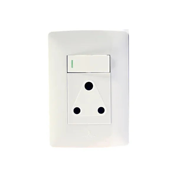 SOCKET WALL HT SINGLE (2X4) WHITE