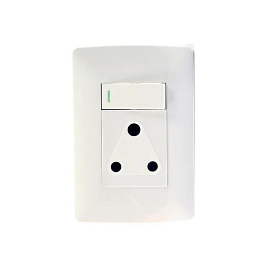 SOCKET WALL HT SINGLE (2X4) WHITE