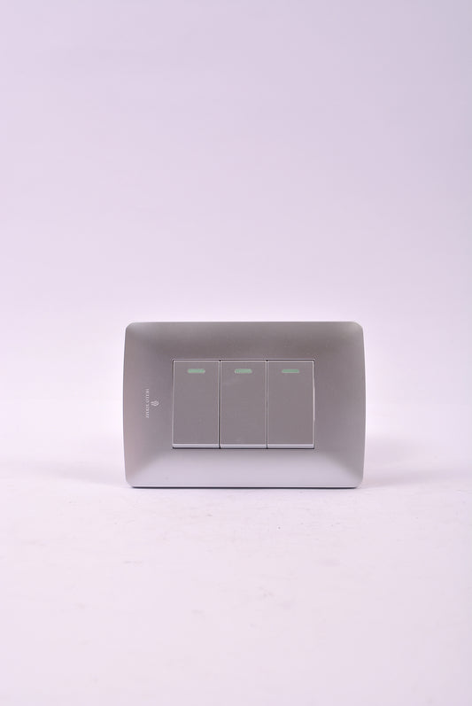 SWITCH HT WALL 1 LEVER 1 WAY SILVER