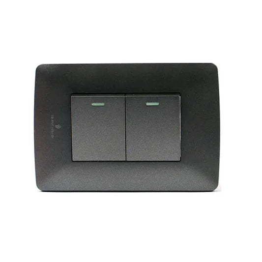 Switch Wall HT 2 Lever 1 Way Charcoal