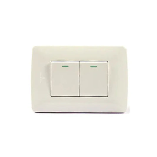 SWITCH HT WALL 2 LEVER 1 WAY WHITE