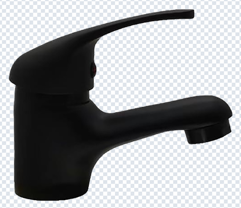 Mixer Basin Lever 35mm Matt Black Krystal CP