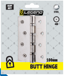 Hinges Butt 4BB SS 100mm Heavy Duty