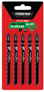 Blade Jig Saw 5pcs Set Wood/Plastic 8T 3.0x100mm
