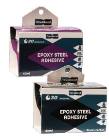 Glue Epoxy Steel Black+Green 40ml Box