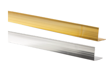 Clips UV Board L-Shaped Golden 2500mm