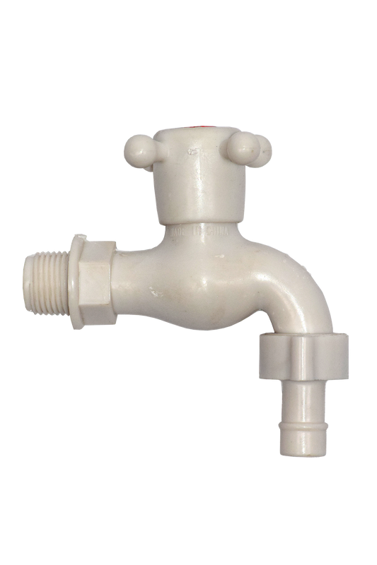 Taps BIB Plastic White 1/2"
