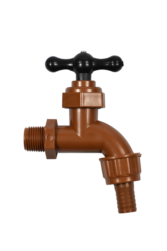 Taps BIB Plastic Brown 1/2"