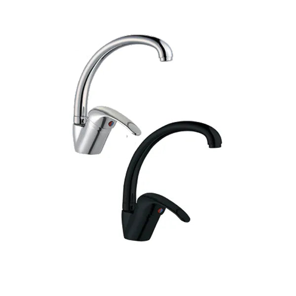 Tap Mixer Kitchen Long Black Flowrite