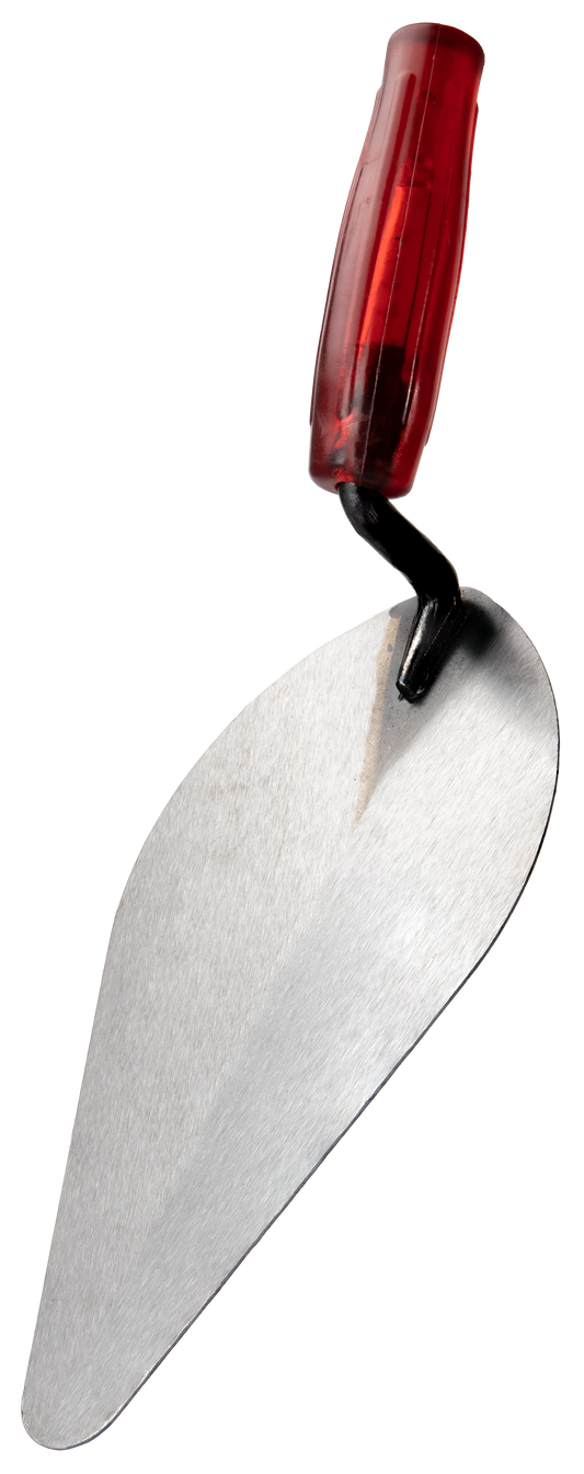 Trowel Bricklaying Red Transparent Handle 10"