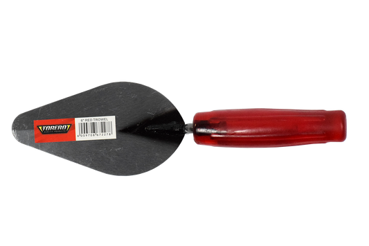 Trowel Bricklaying Red Transparent Handle 6"