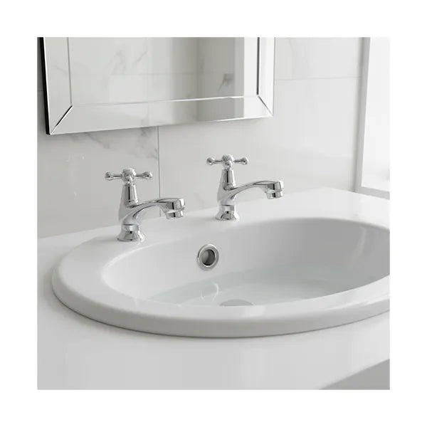 Tap Basin Victorian Chrome Atlantic Cascade 2pcs