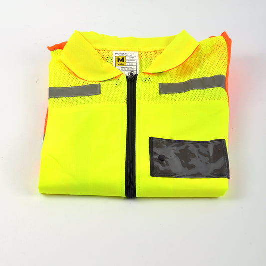 Vest Saftey Reflective Zip Lime Size Xl