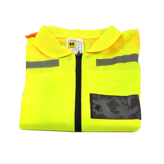 Vest Safety Reflective Zip Lime Size Xl