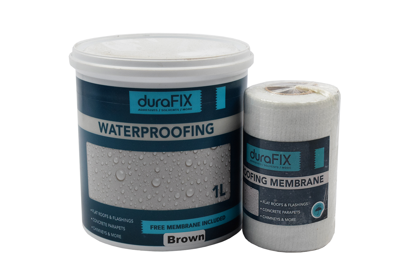 Waterproofing Brown 1lt + Free Membrane KIT