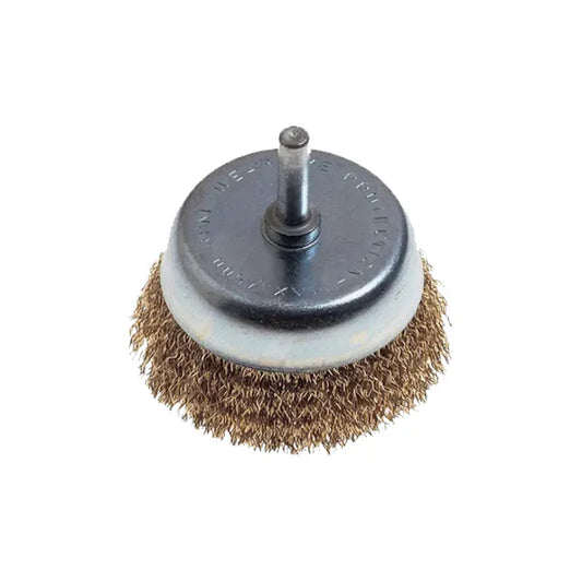 Brush Wire Cup 75MM X 6MM Shaft Blister TC