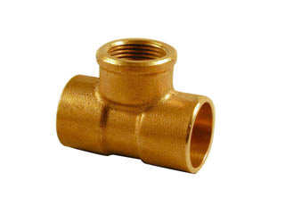 Fitting Comp Brass Delcop 15Mm X 1/2" Fi Tee