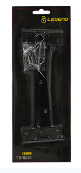 Hinges T black 200mm