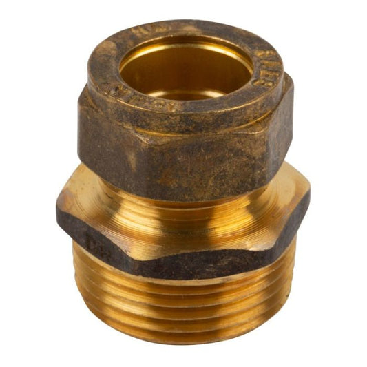 Fitting Comp Brass Straight Coupler C?Mi 22mm?1/2"