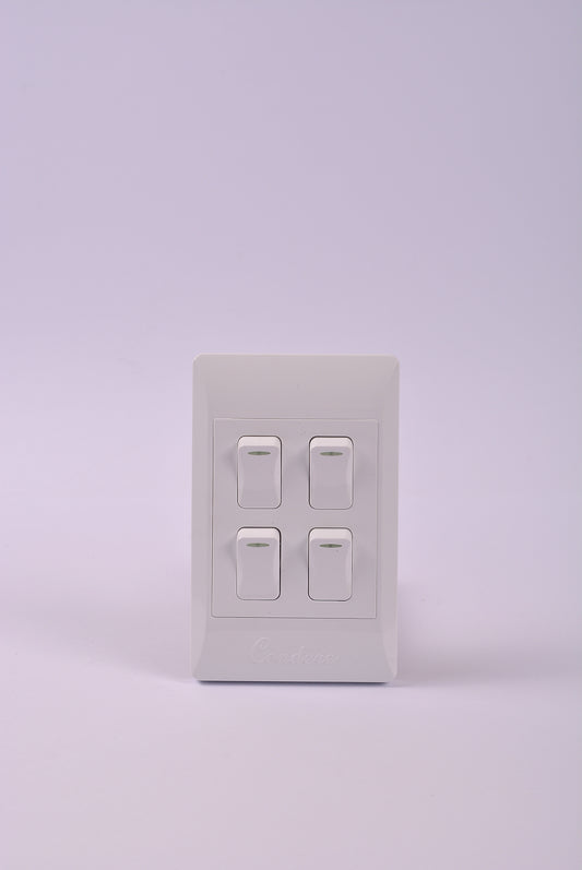 Switch Wall NEU 4 Lever 1 Way 100*50 Complete