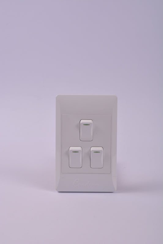 Switch Wall NEU 3 Lever 1 Way 100*50 Complete